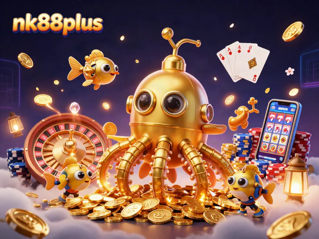 Engage with nk88plus's thrilling gaming experience featuring vibrant 3D characters and cascading winnings.