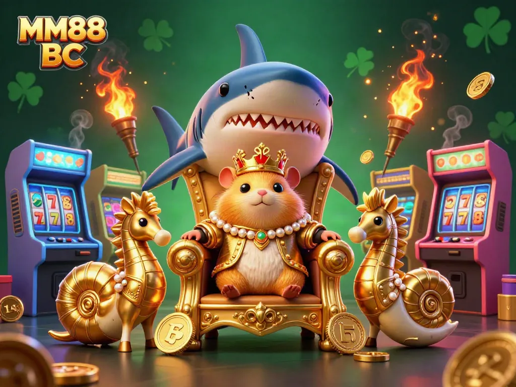 Engage with MM88 BC in a vibrant casino universe featuring a golden hamster king and thrilling game elements.