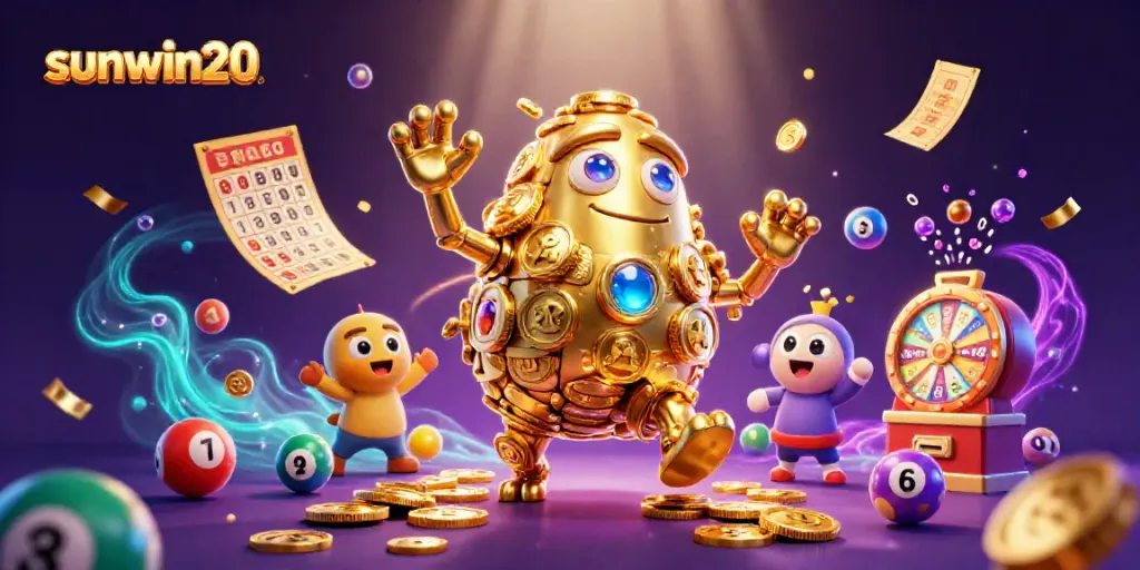 Experience thrilling wins with sunwin20 in this vibrant casino scene packed with exciting game elements.