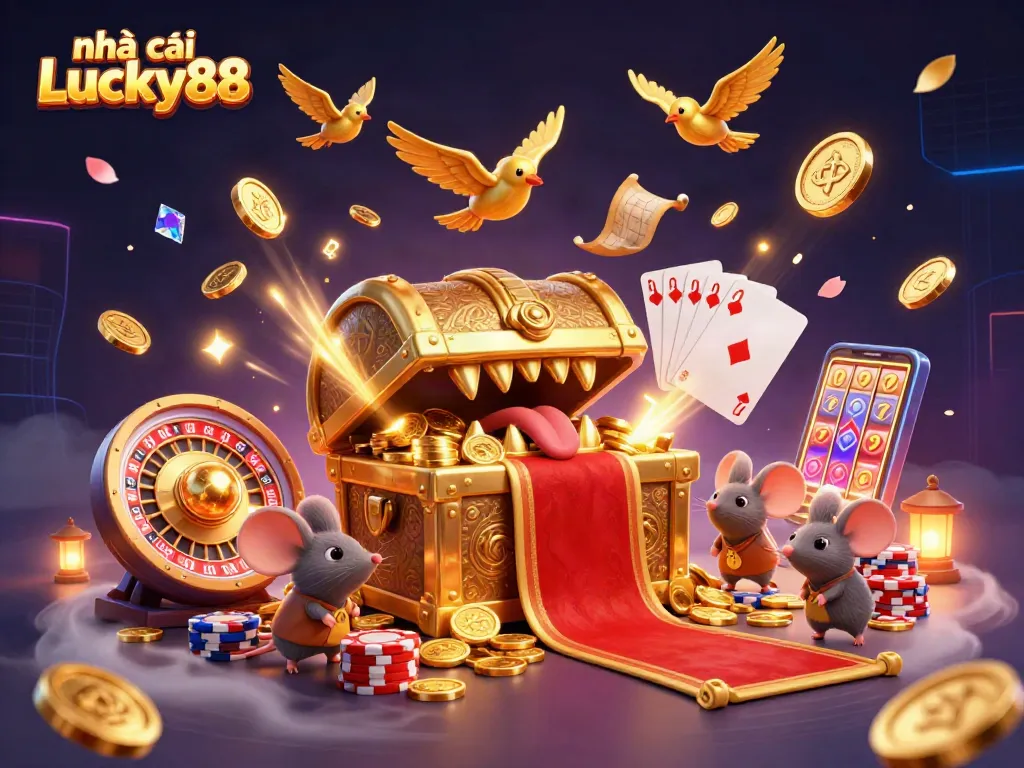 Experience the thrill with nhà cái Lucky88 offering vibrant casino adventures filled with golden treasures and games.